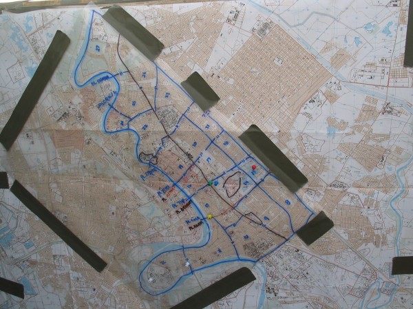 The Map for Invading Baghdad
